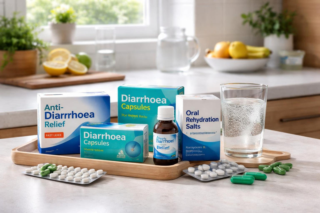 Antidiarrhoeal medicines and oral rehydration options in Yorkshire