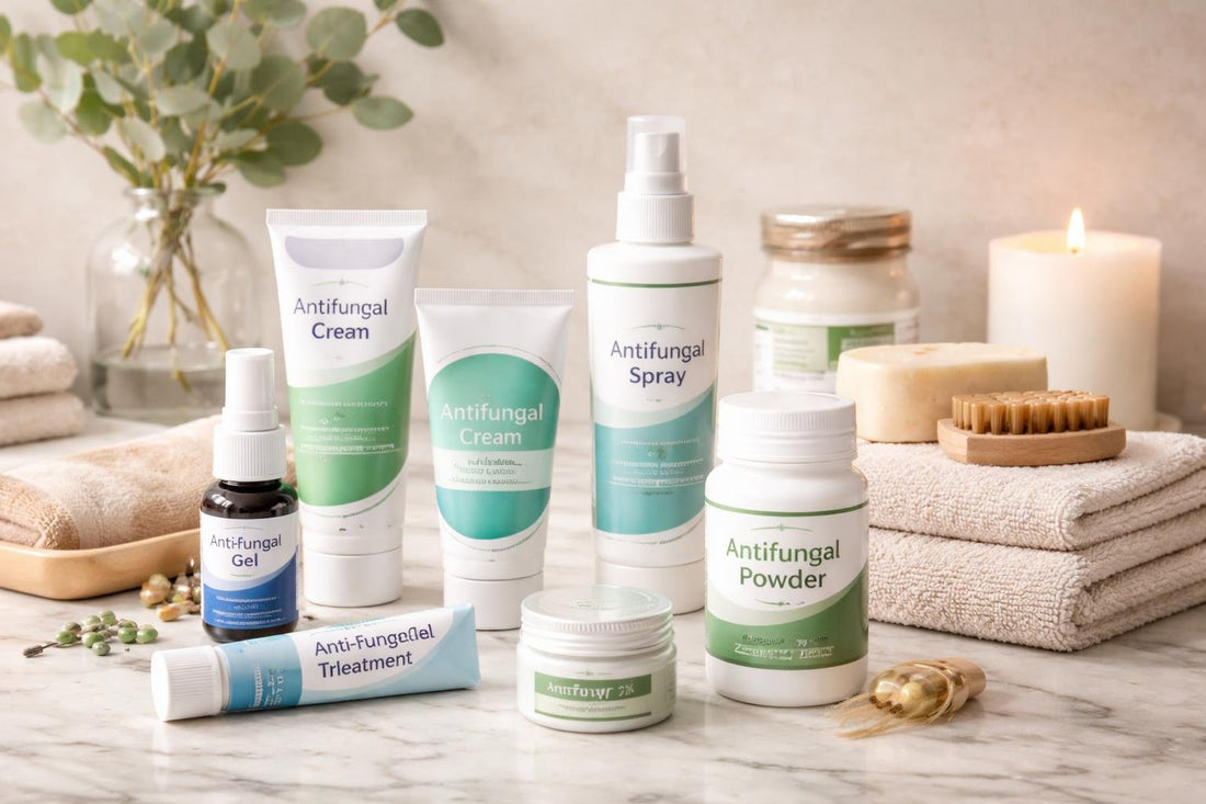 selection of antifungal creams and treatment options