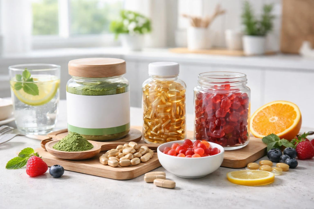 Capsules, powders and gummies from an antioxidant supplement range