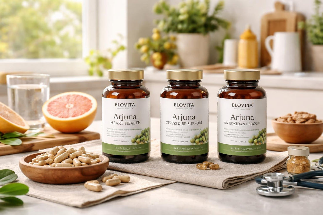Arjuna bark supplement collection for seasonal cardiovascular support