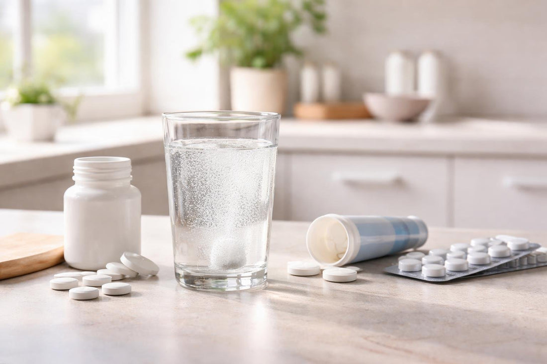 Aspirin tablets and soluble drink for everyday pain relief