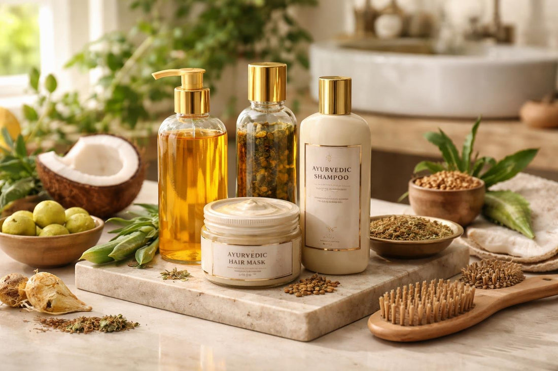 Ayurvedic hair care routine for dry damaged hair