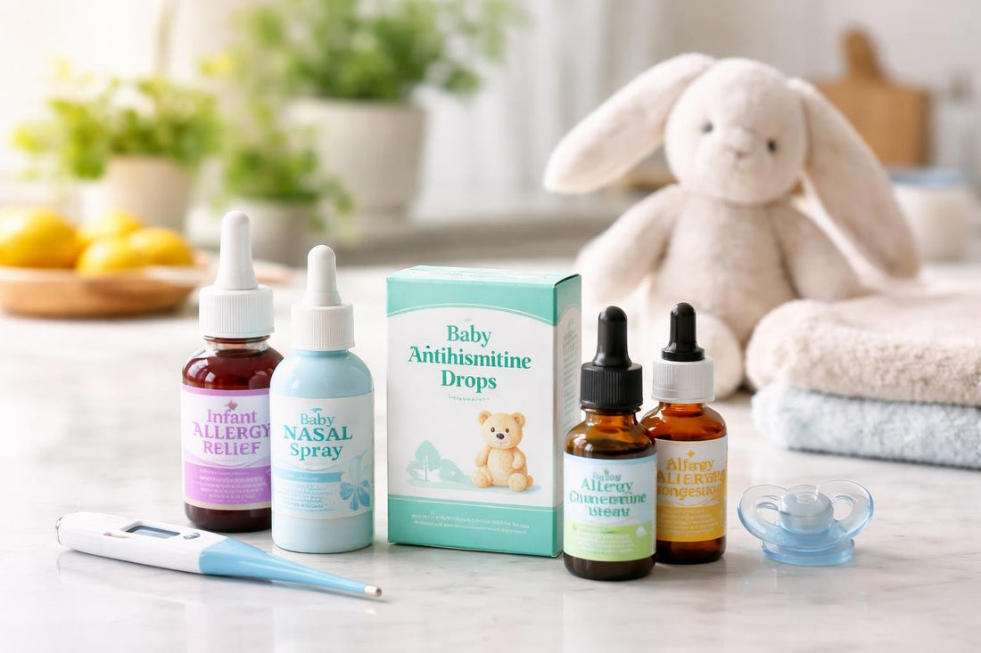 Baby and toddler allergy medicines and care items