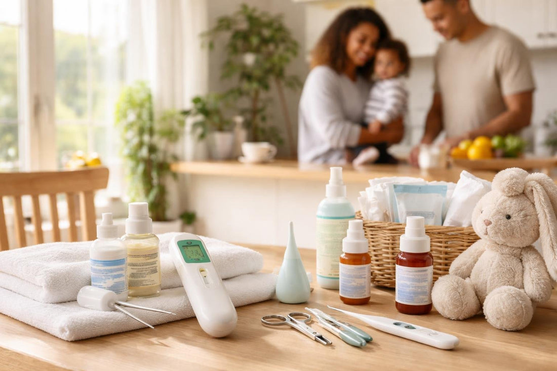 London family using baby health care essentials at home