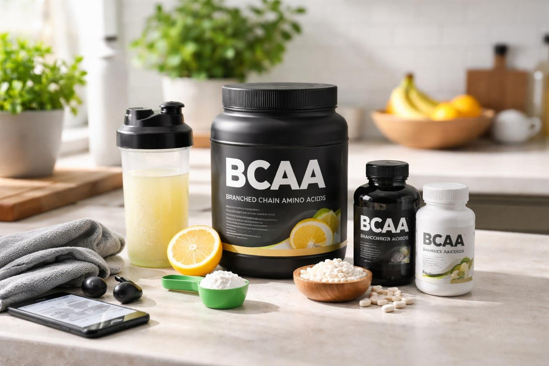 Gym beginner choosing BCAA supplements in UK