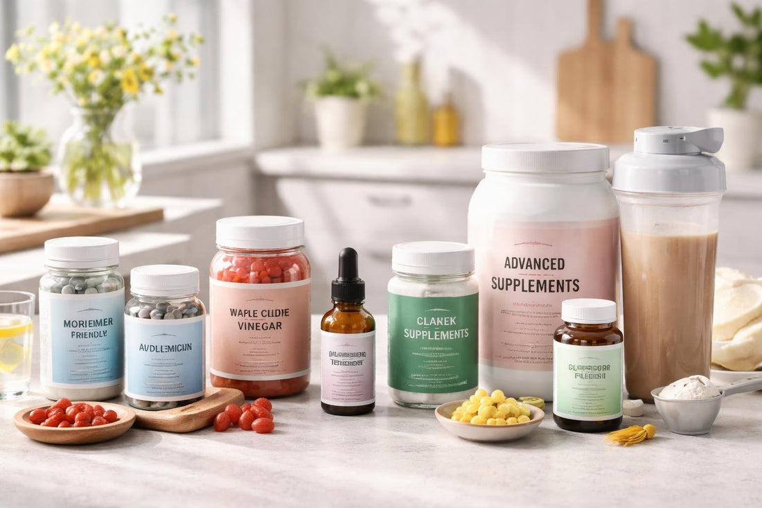 Beginner and advanced supplement options arranged by goal