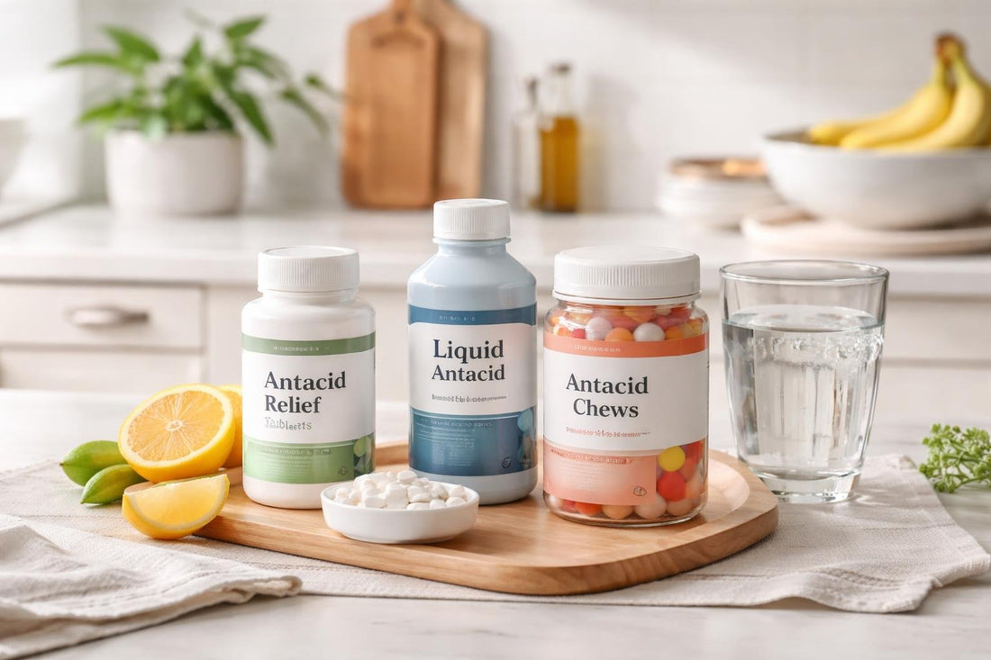 Beginner choosing gentle antacid relief supplements at home