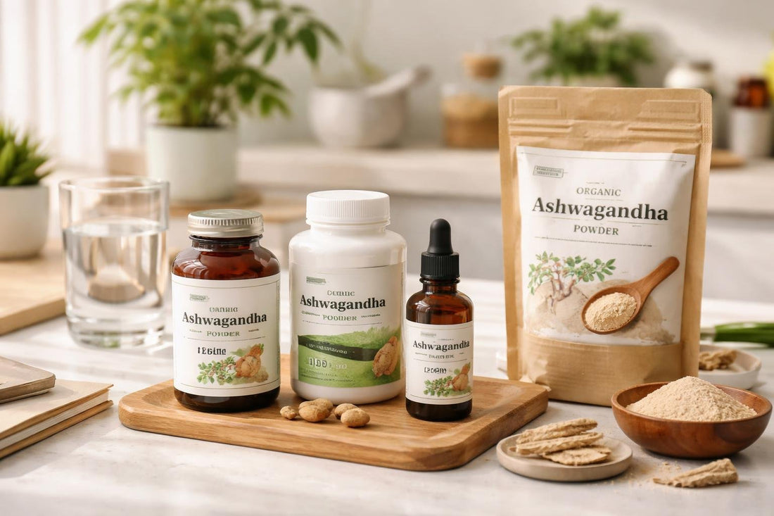 Beginner choosing quality ashwagandha supplements in the UK