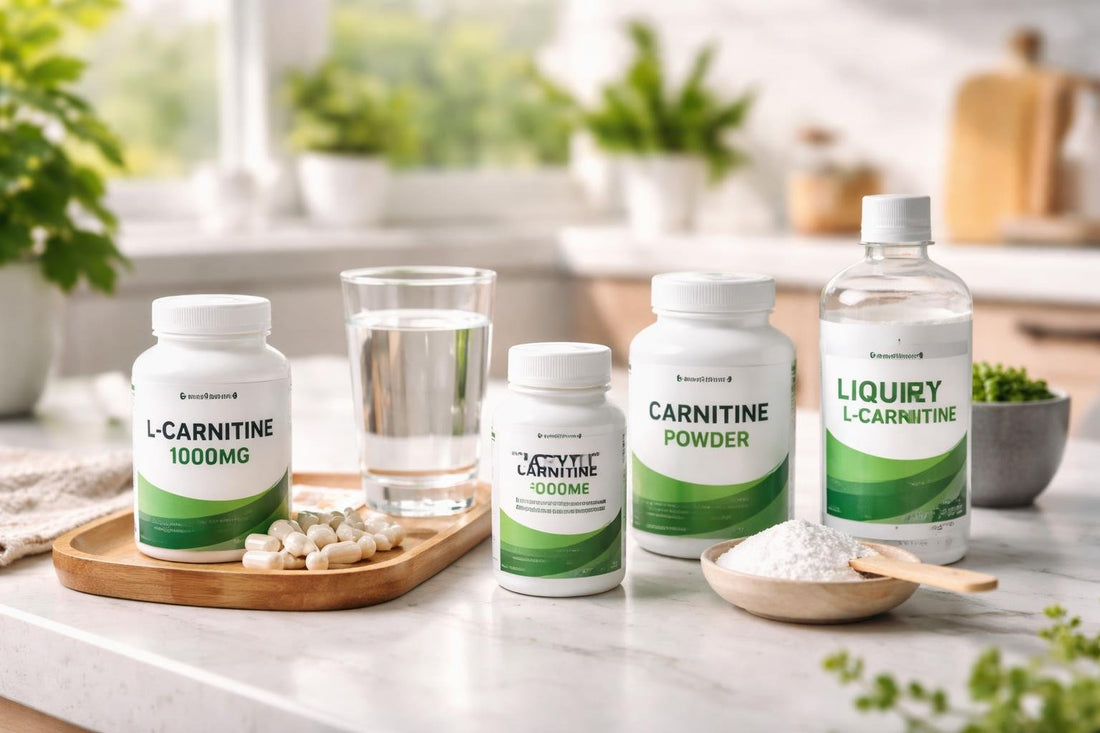 Beginner choosing carnitine supplements at home in the UK