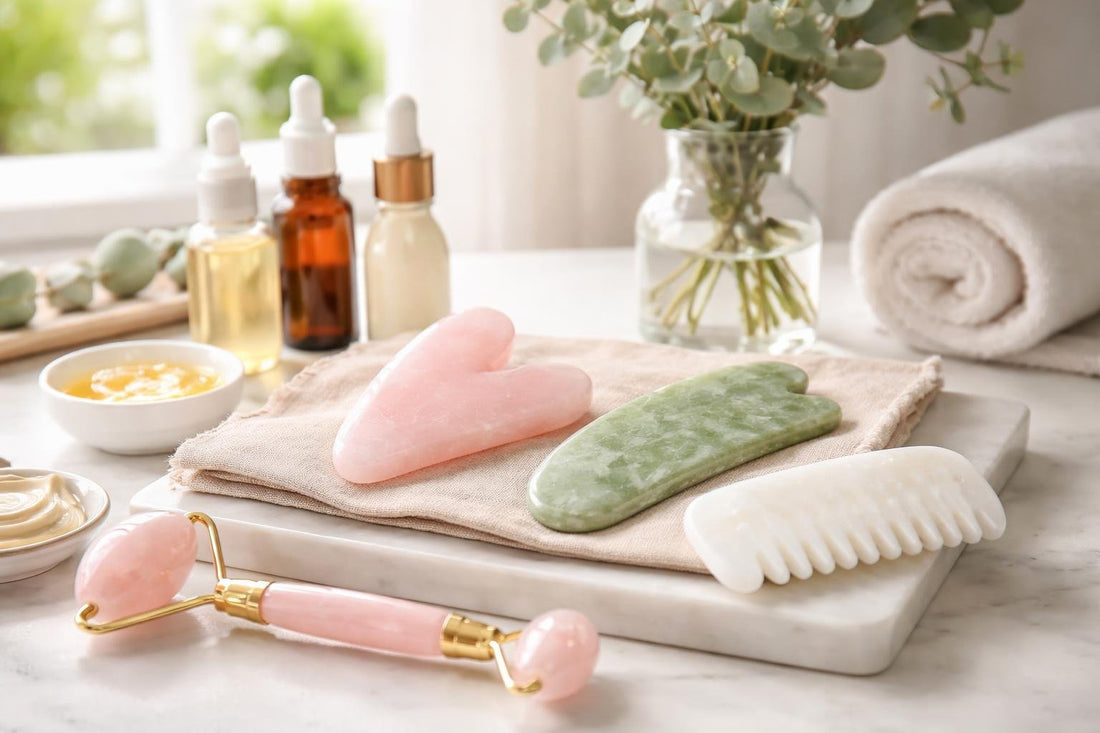 Beginner gua sha tools for face and body routine