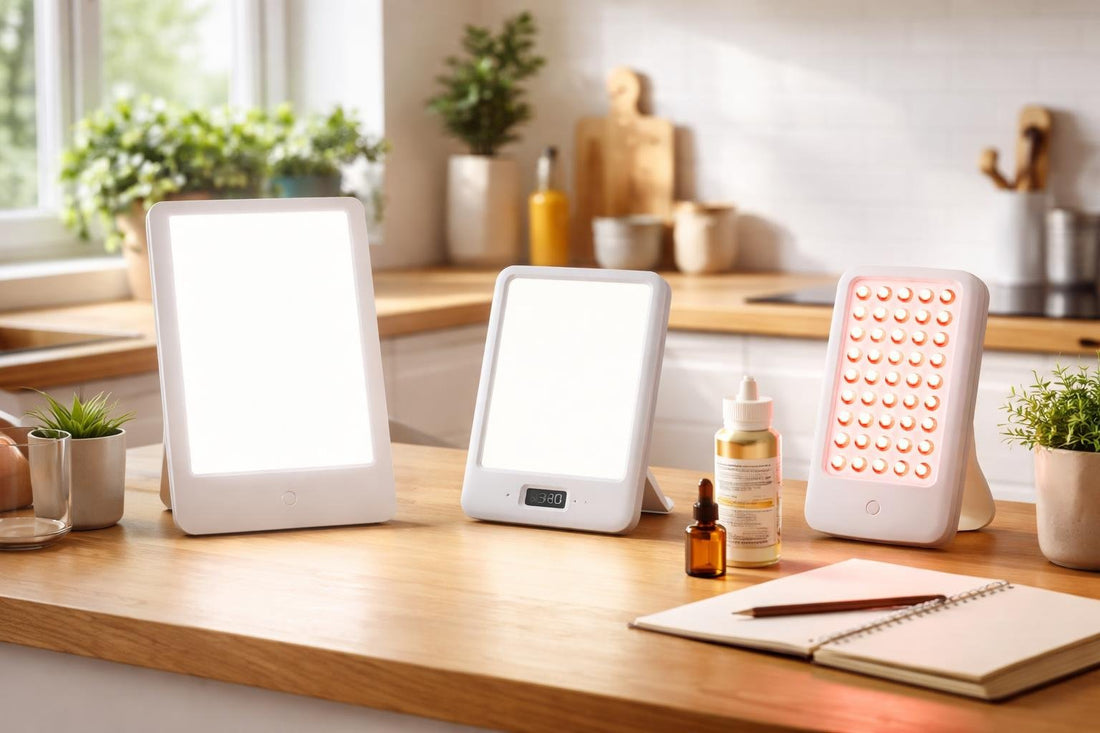 Beginner choosing a light therapy lamp at home
