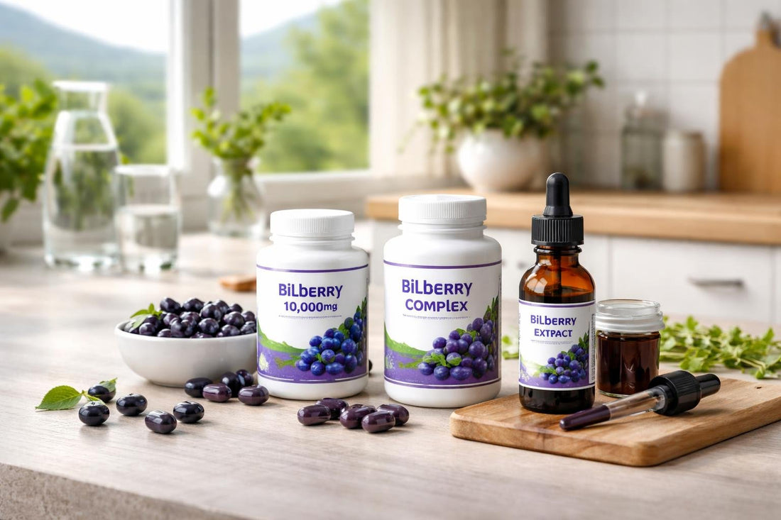 Bilberry capsules and liquid extract options in Scotland