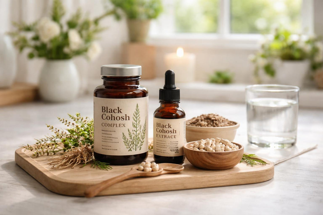 Black cohosh herb and capsules for seasonal wellbeing support
