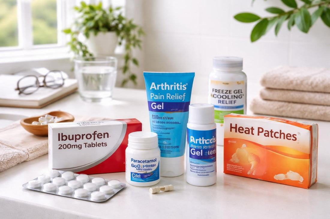 Budget arthritis pain relief options in UK medicine cabinet