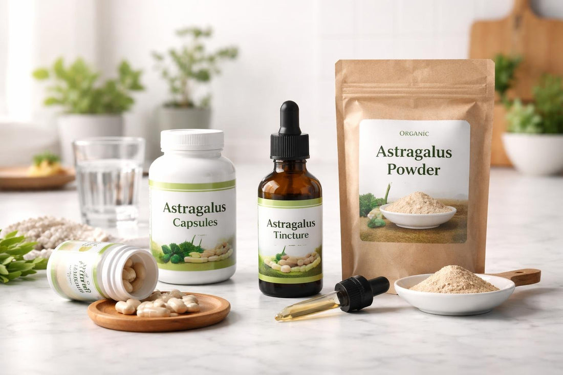 Budget astragalus capsules tincture and powder options compared