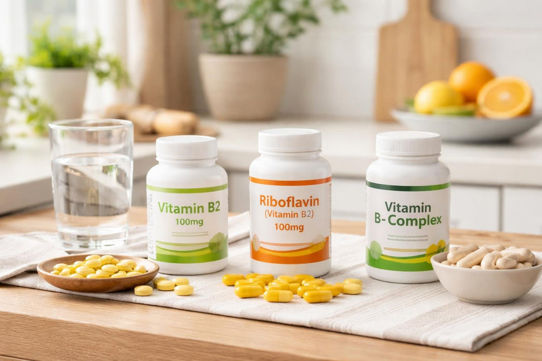 Budget vitamin B2 riboflavin tablets and capsules
