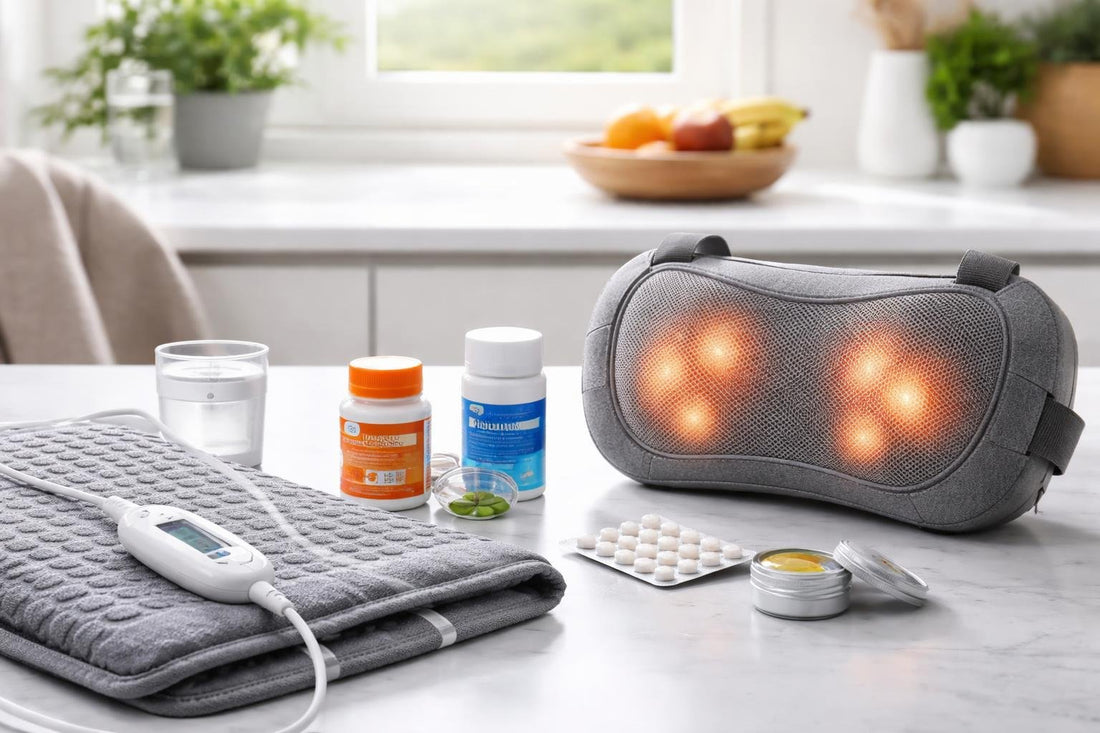 heated pad and back massager for chronic pain