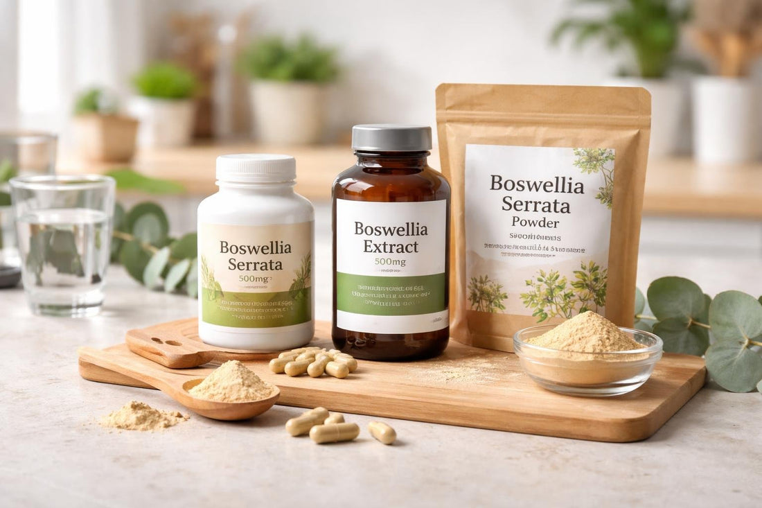 Budget Boswellia serrata extract capsules and label