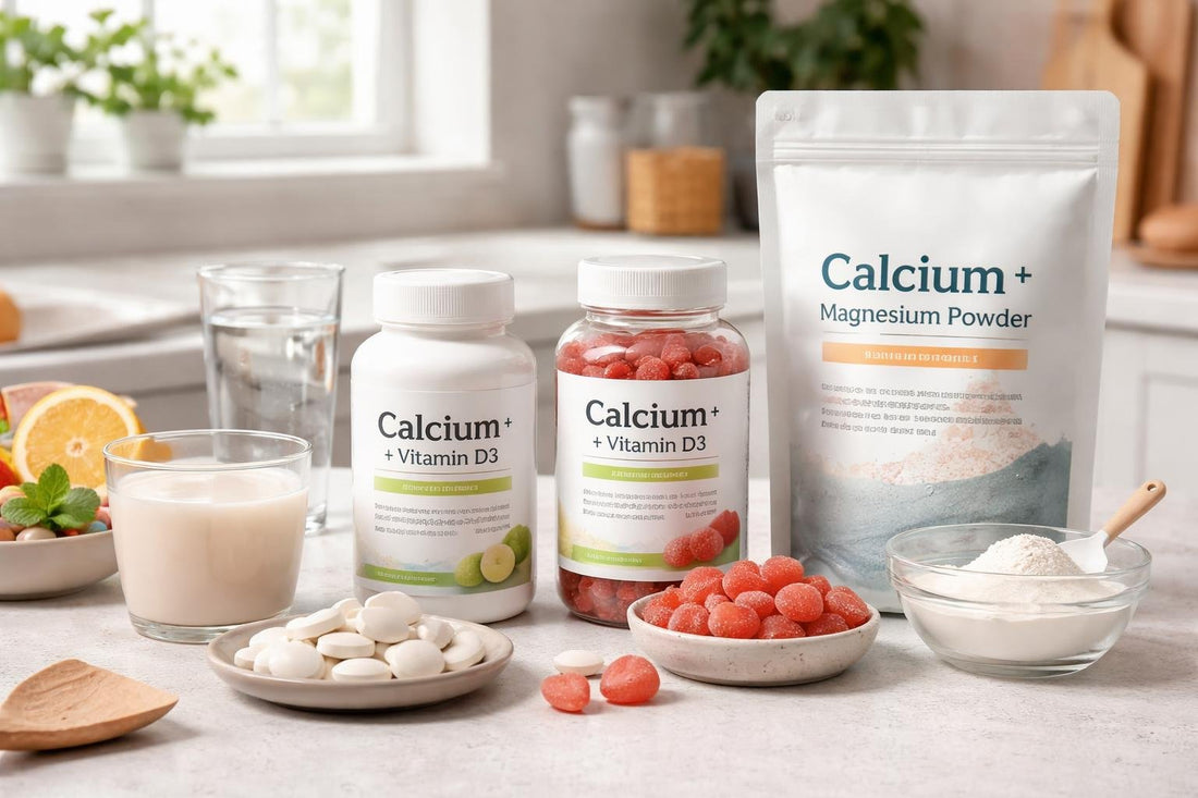 Budget-friendly calcium supplements in tablets, gummies and powders