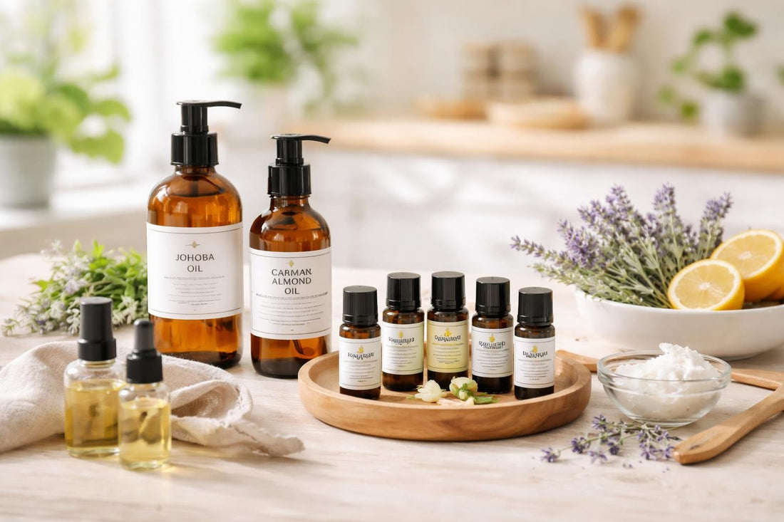 Budget carrier and essential oils selection for UK beginners