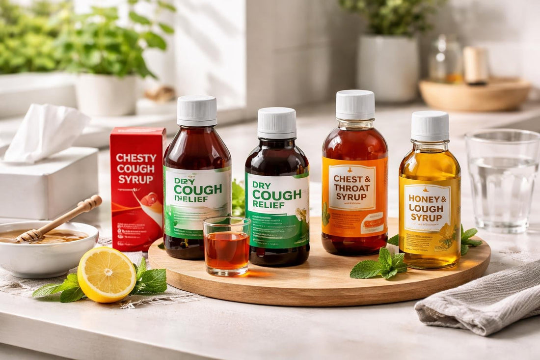 Budget cough syrup options for dry and chesty cough
