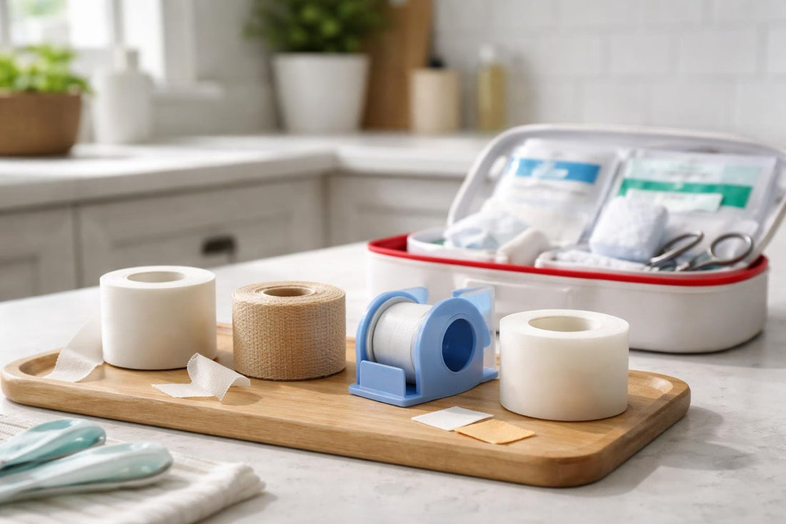 Budget clinical first aid tapes for UK home kits