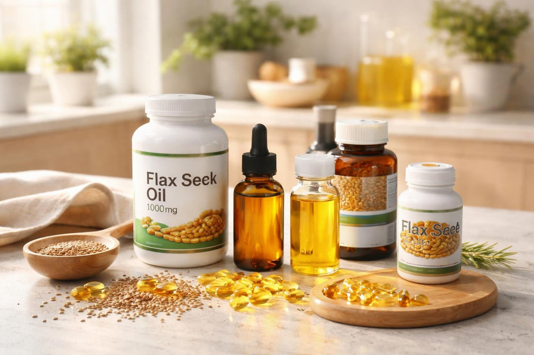 Budget flax seed oil supplements capsules and liquid UK