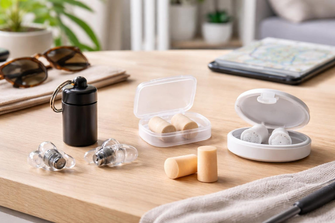 Filtered and foam earplugs for concerts and commuting