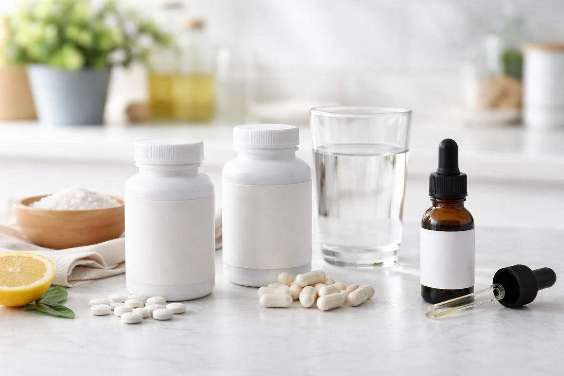 Budget iodine supplement tablets, capsules and drops in the UK