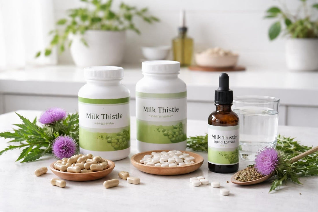 Budget milk thistle capsules, tablets and liquid options UK