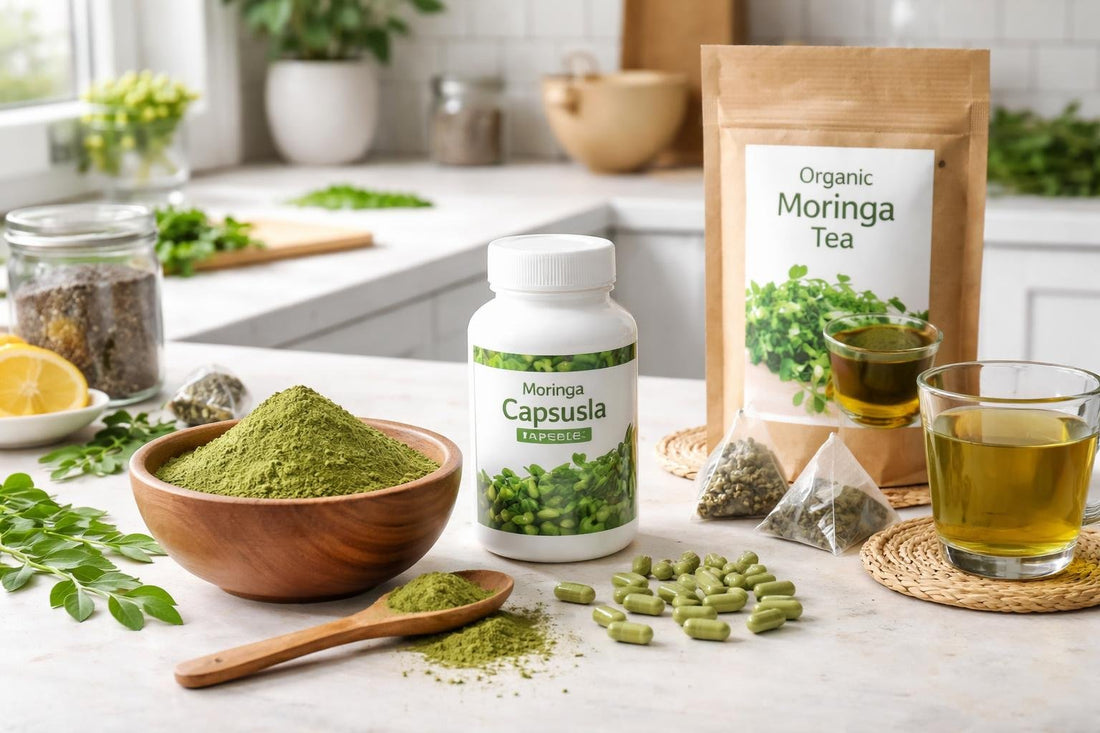 Budget-friendly moringa supplements compared: powder, capsules and tea