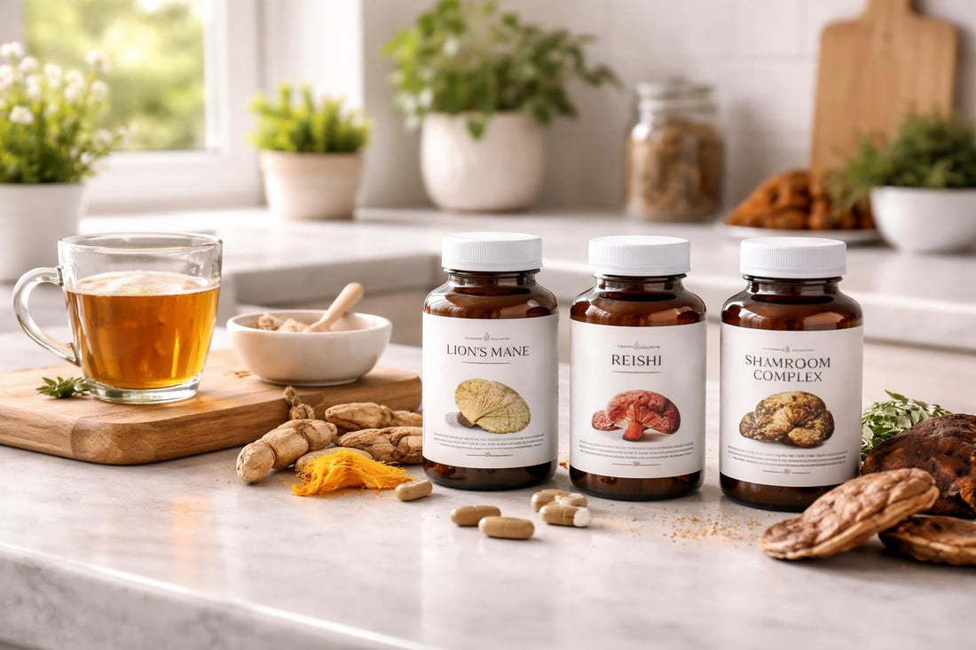 Budget medicinal mushroom herbal collection options for UK daily wellness