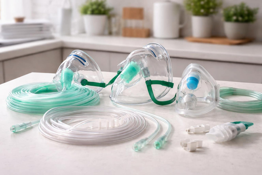 Budget oxygen accessories: masks, tubing and nasal cannulas