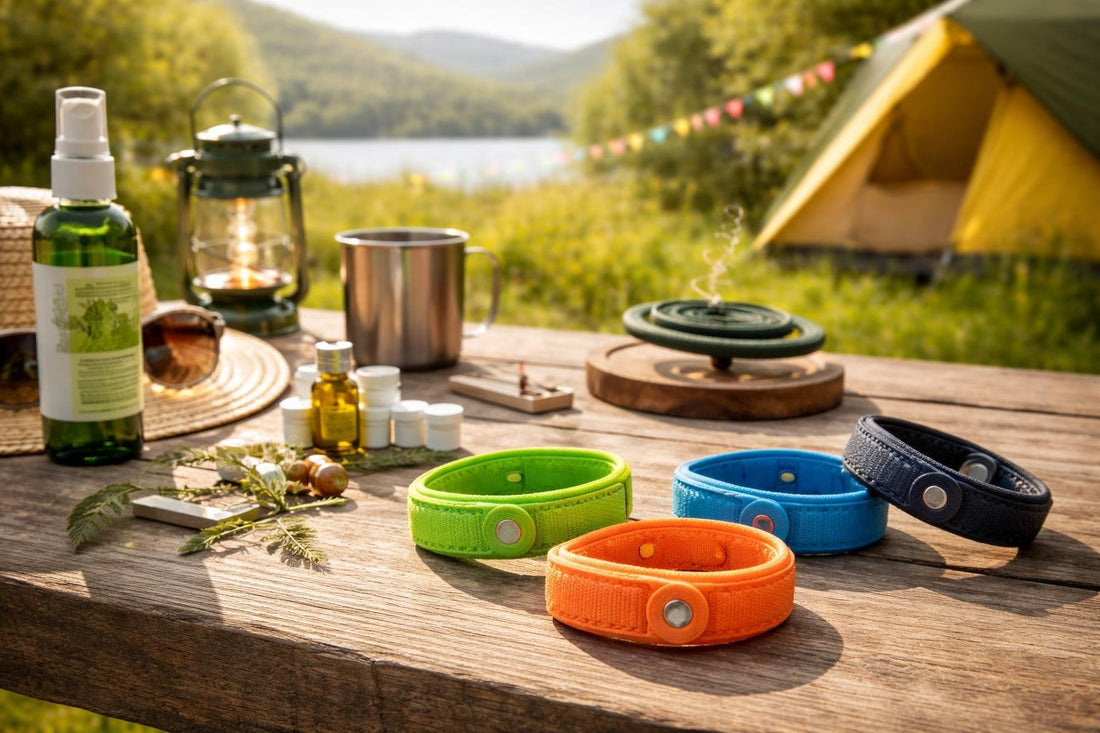 Budget insect repellent wristbands for UK camping and festivals