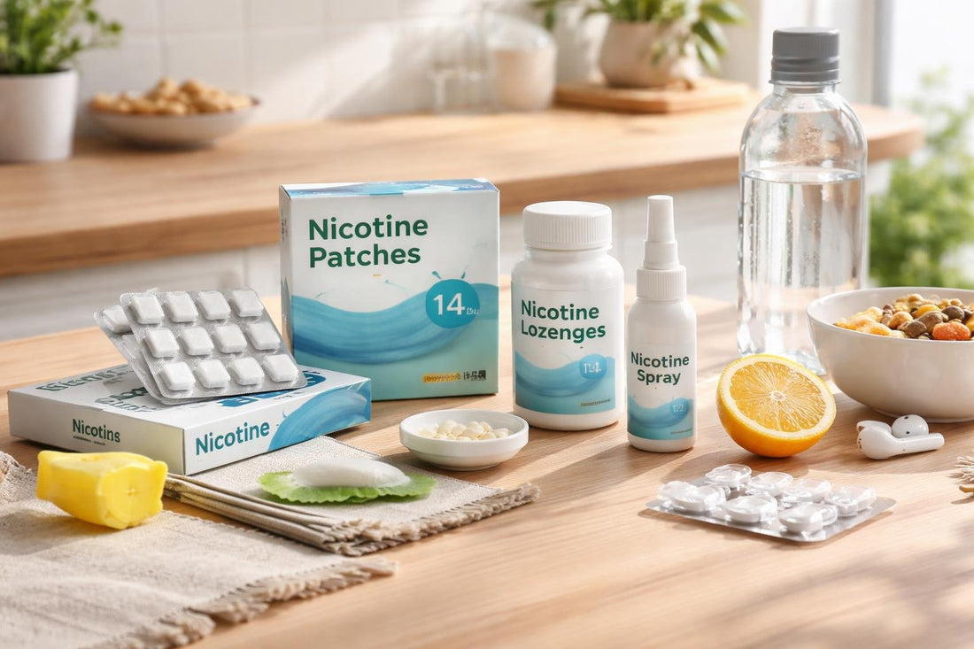 Budget-friendly stop smoking essentials laid out on a table