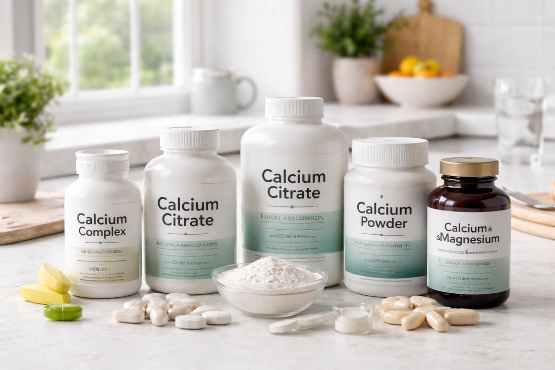 Selection of calcium mineral supplements for UK shoppers