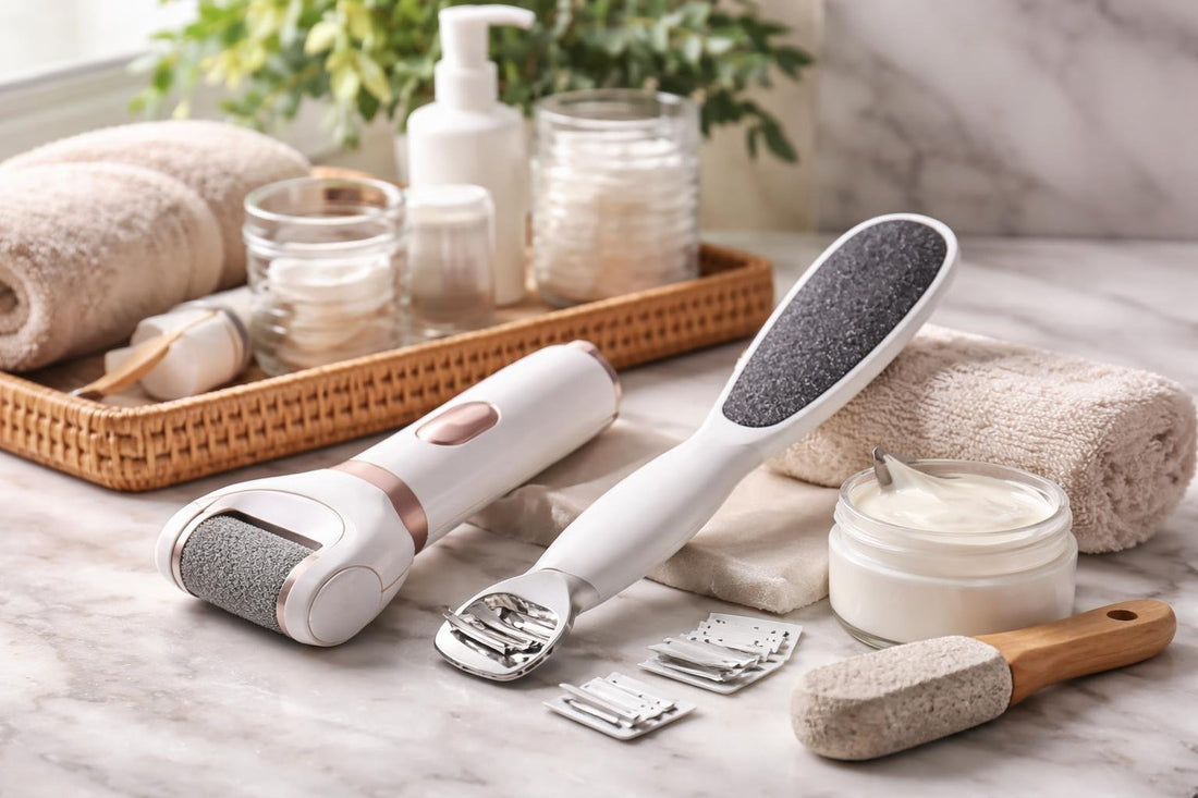 Callus trimmer and foot file for smoothing hard skin