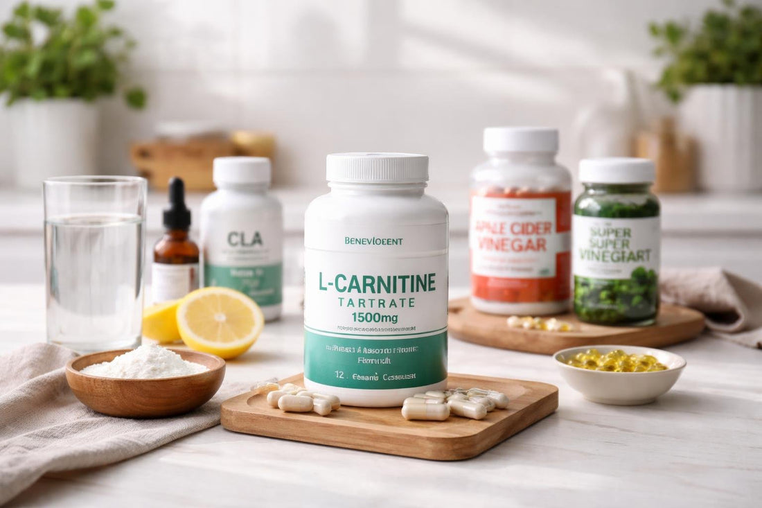 bottle of carnitine capsules with alternatives