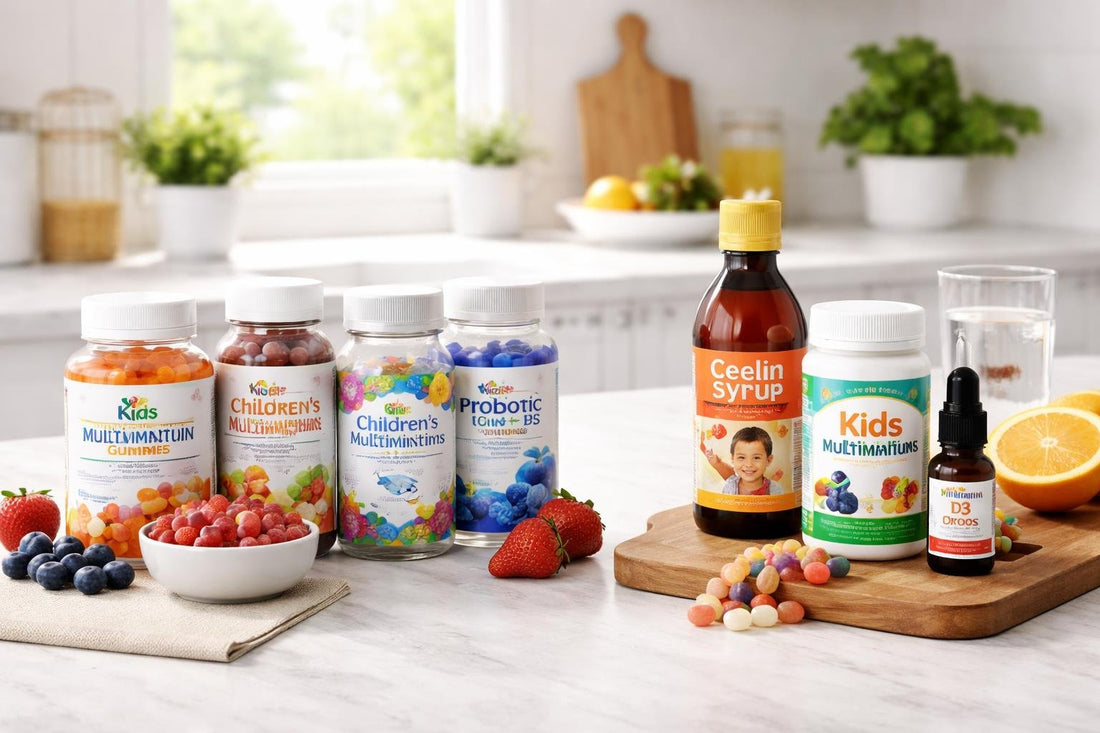 Children's vitamins vs with gummies and syrup