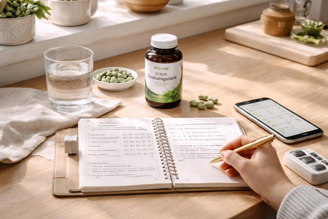 Notebook tracking cissus quadrangularis portfolio daily results