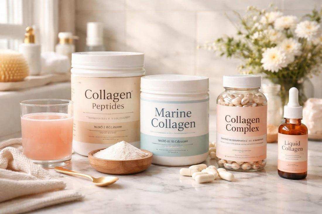 selection of collagen supplements for sensitive skin and joints