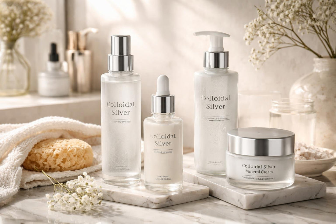 Colloidal silver and mineral skincare routine for seasonal changes