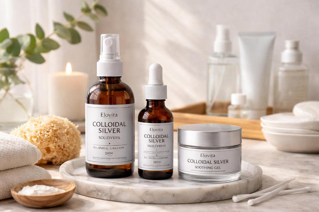 Colloidal silver products for sensitive skin