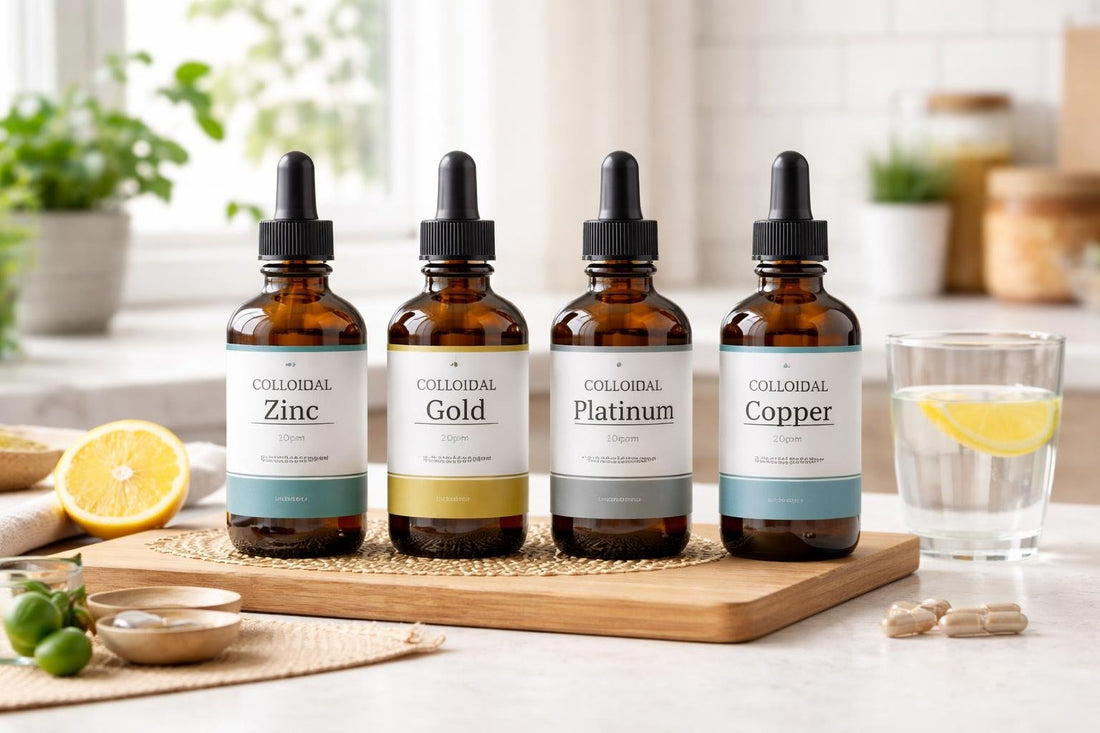 Colloidal mineral supplement bottles with droppers UK