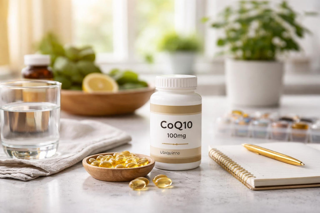 CoQ10 supplement capsules and guidance