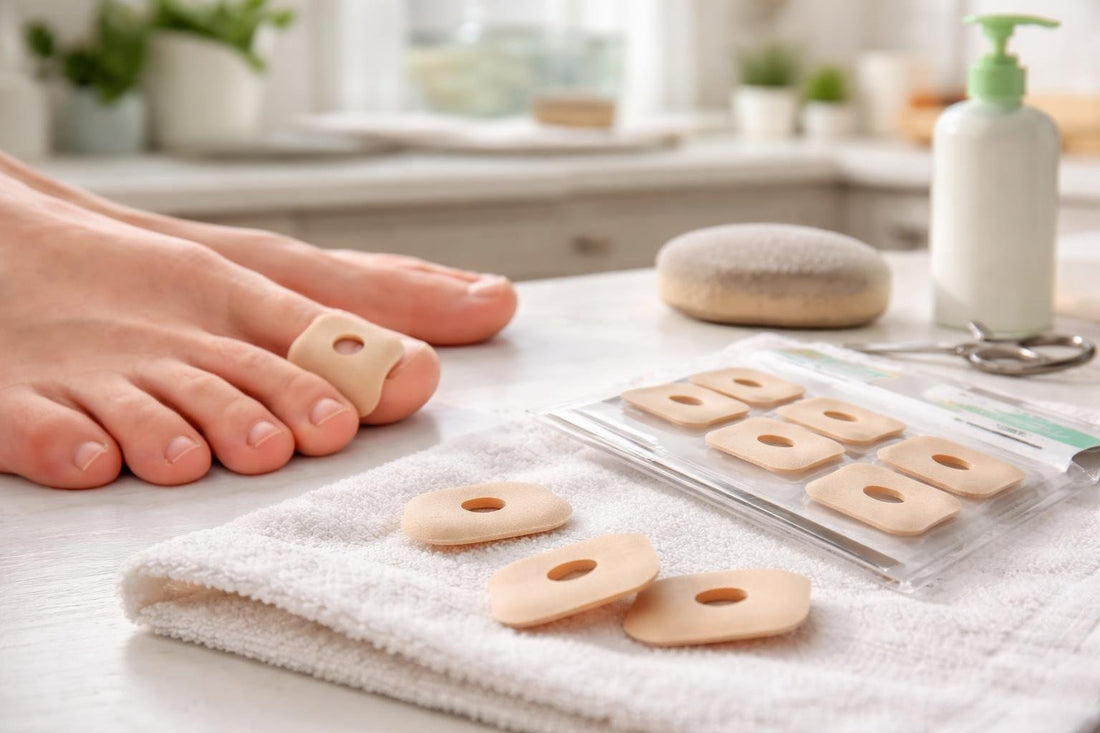 Wide feet corn and callus remover cushions close-up