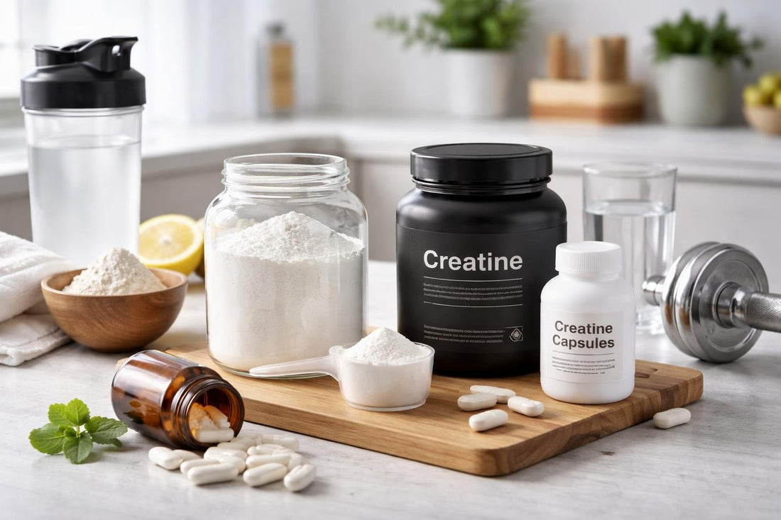 Creatine powder and capsules for beginners and experienced lifters