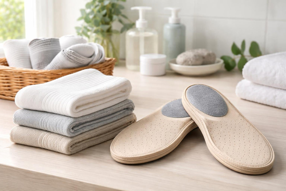 Diabetic socks and cushioned insoles for everyday comfort