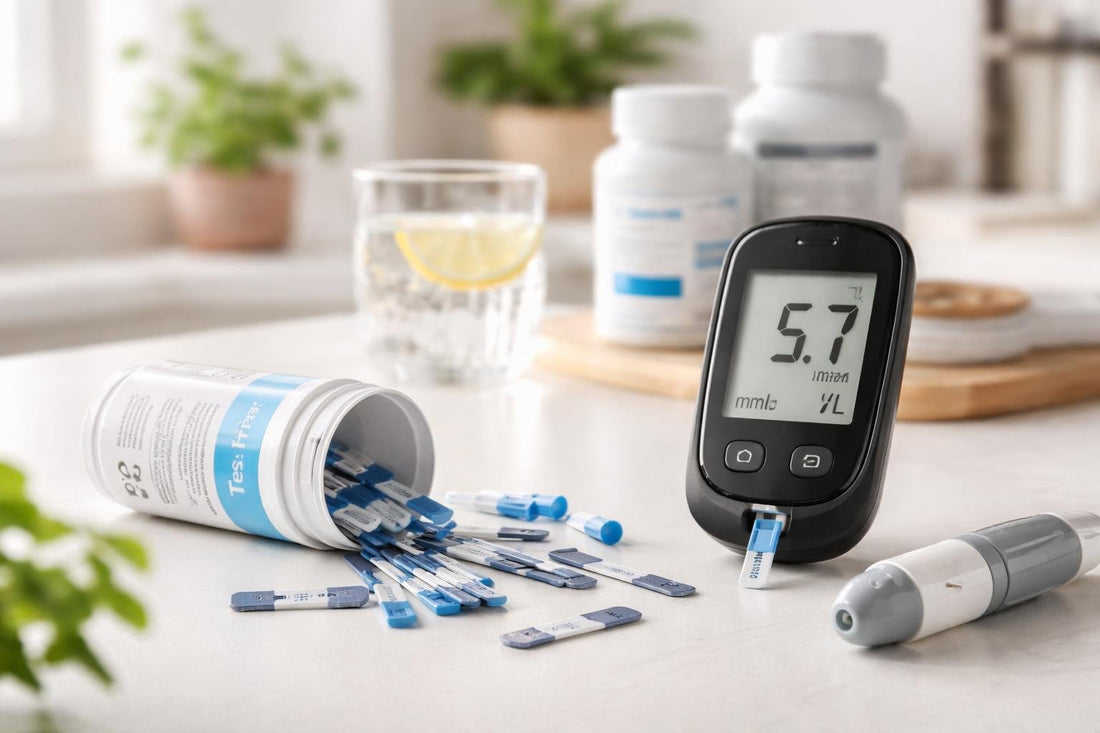 UK diabetic test strips and blood glucose meter