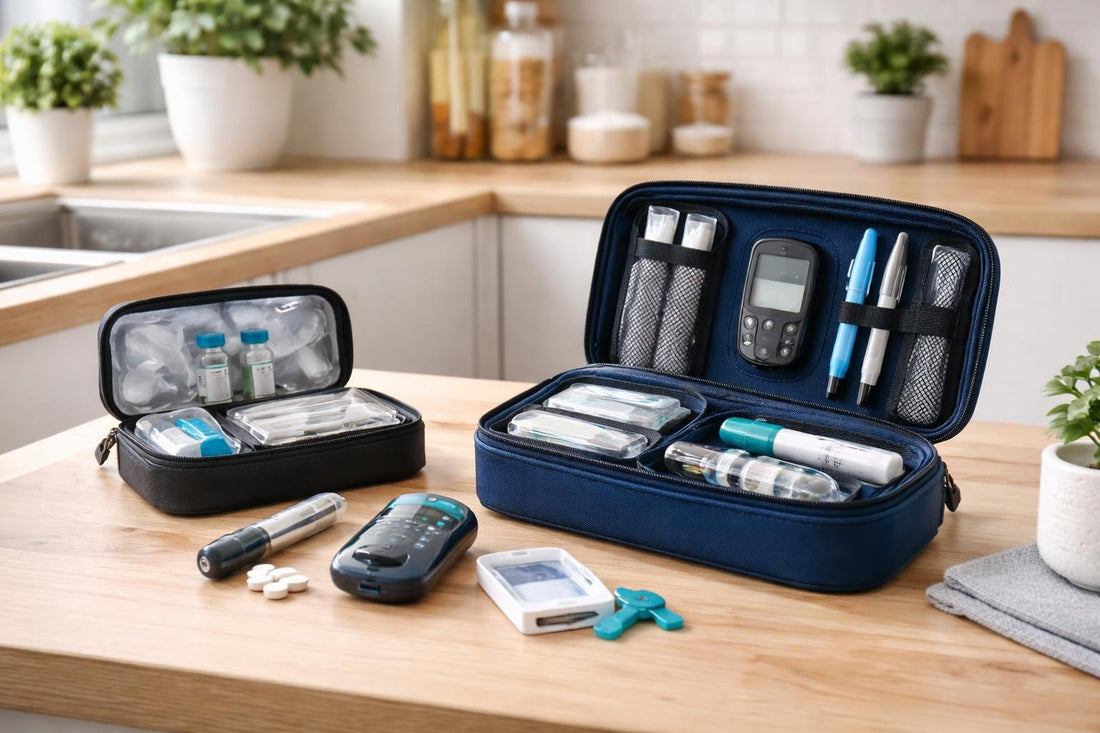 diabetic travel kit organiser with insulin cooler